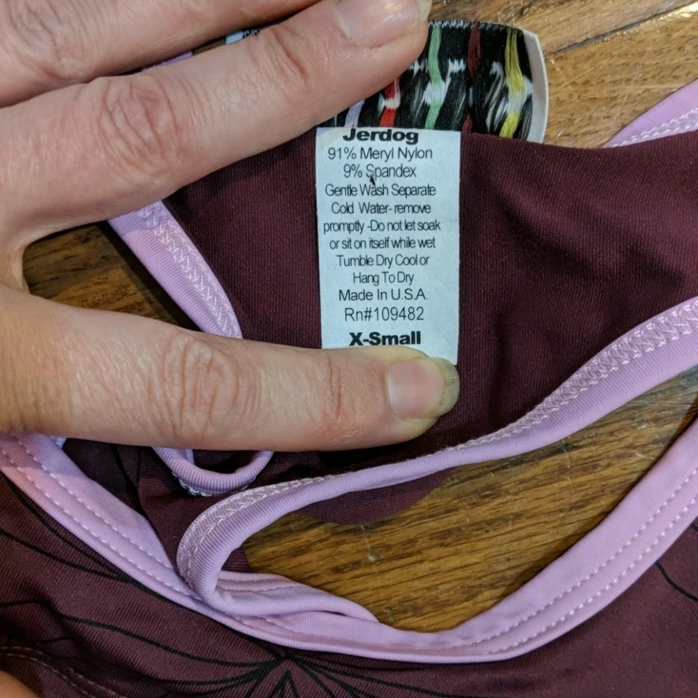 Jerdog women's athletic tank top, tennis, XS, NWOT - Picture 4 of 5